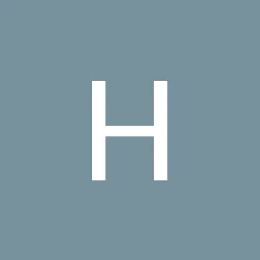 The letter h is white on a blue background.